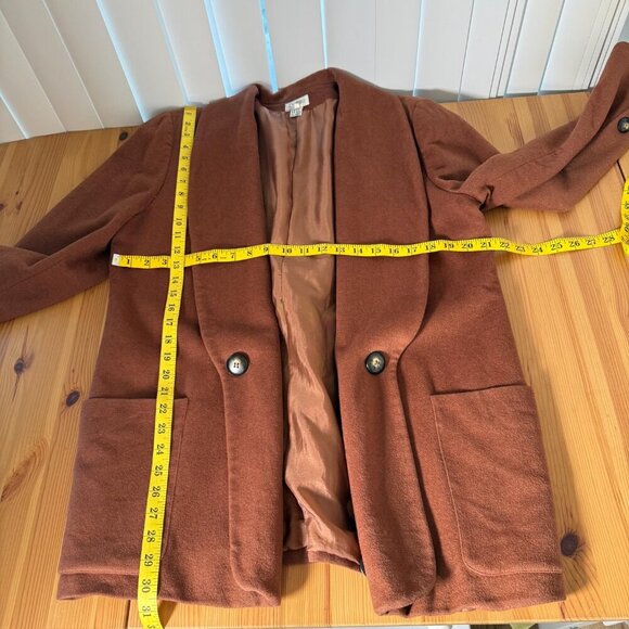 Vintage Dejac Saks-Jandel Wool Angora Cashmere Blazer Coal Old Money Luxury L - Picture 5 of 10